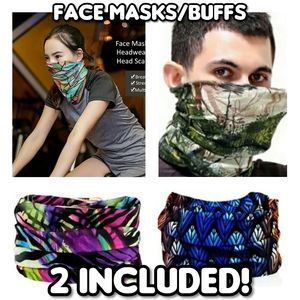 New 2-Pack of Face Masks/Buffs/Multi-Headbands